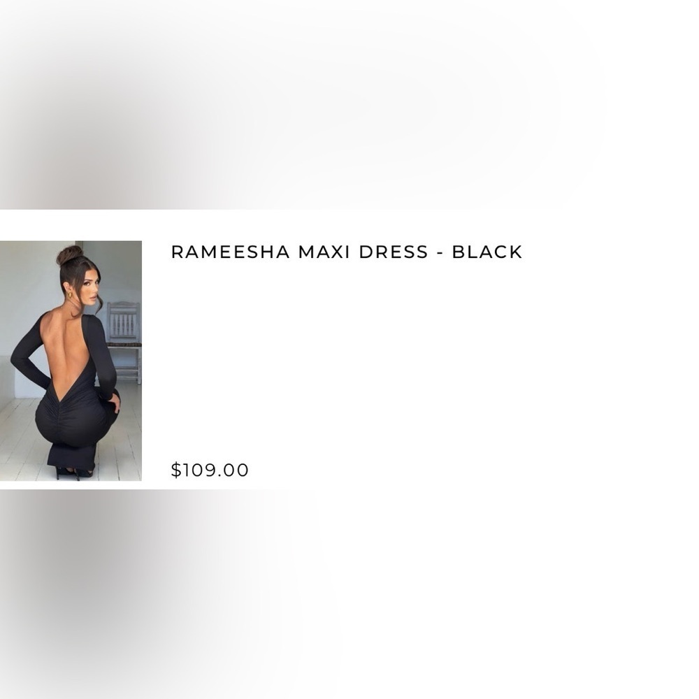 BABYBOO - Elegant Black Backless Dress - Picture 2 of 5